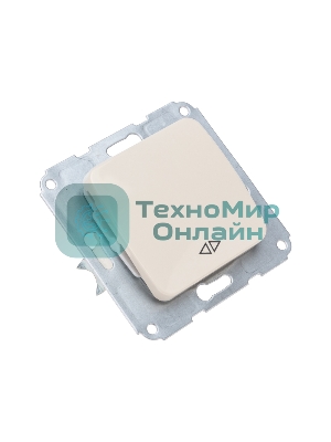 Переключатель Kranz DEA 1кл перекрест. с/у 10А мех. бежевый (1/10/120)