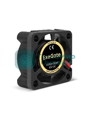 Вентилятор для корпуса ExeGate EX02510S2P черный, 25 мм, 10000 об/мин, 22 дБ, 2 pin