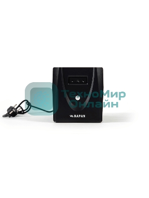 Источник бесперебойного питания RAPAN-UPS 1000 220В 1000ВА/600Вт меандр с АКБ 2х7А·ч интерактивный RAPAN-UPS 1000 power supply 220V 1000VA/600W meander with battery 2x7Ah interactive