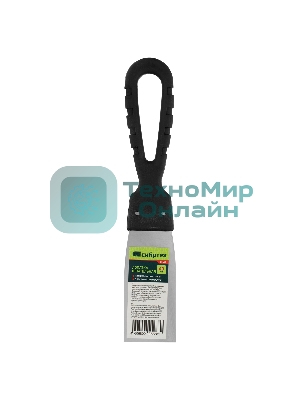 Шпательная лопатка из нержавеющей стали Сибртех, 40 мм, пластмассовая рукоятка