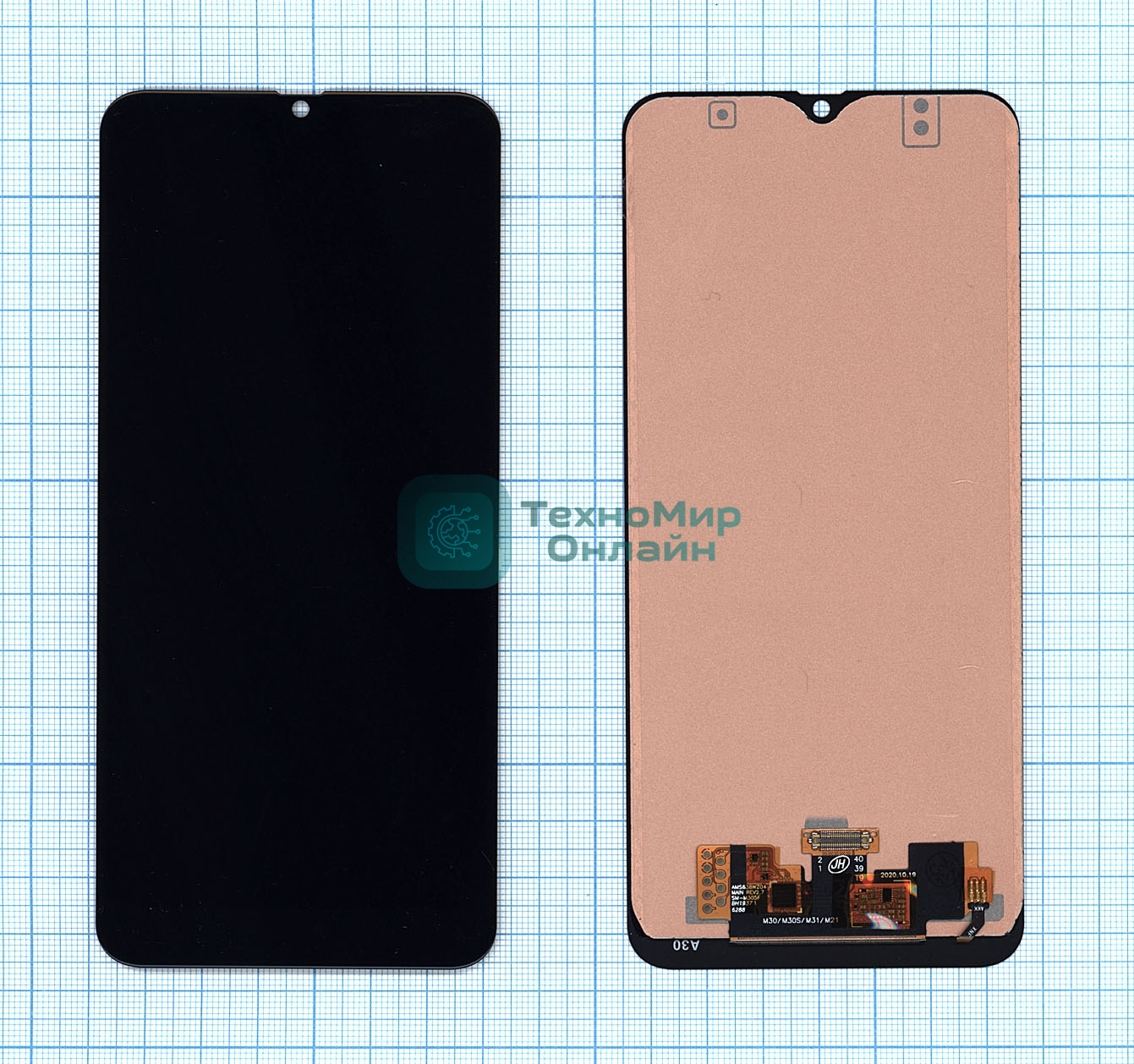 Дисплей для Samsung Galaxy M21 SM-M215 TFT черный