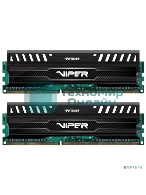 Оперативная память Patriot Viper 3, DDR3, 16GB (2x8 GB), 1866 MHz, CL10, DIMM, радиатор, черный