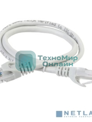 Коммутационный шнур ITK (патч-корд), cat.5e UTP, LSZH, 1,5м, серый