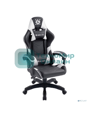 Кресло игровое Defender Companion черный/белый, класс 3, металл, PU