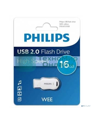 Флешка USB 16Gb PHILIPS WEE 2.0 16Gb, USB 2.0