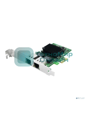 Сетевой адаптер Ethernet LR-LINK 9222HT, Intel I350-AM2, двойной порт RJ45, сетевая карта PCI-Ex1, 10/100/1000 Мбит/с (302472)