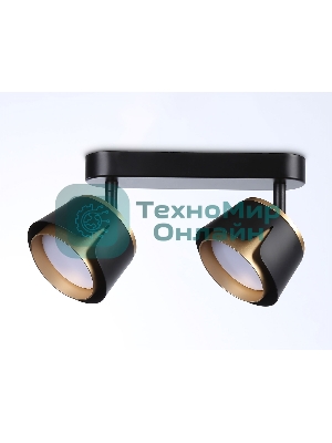 Светильник Ambrella light TN71231/2 BK/GD черный/золото GX53/2 220*100*147