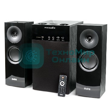 Колонки Dialog W-3000 Cherry 2.1, 60W RMS, 2 колонки+сабвуфер, дерево