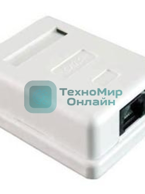 Розетка GEMBIRD NA212 RJ-45 кат.5e внешняя 1 порт, 110/Krone