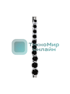 Набор удлиненных торцевых головок Rexant 1/2, шестигранные, CrV, 10 шт., 10-22 мм