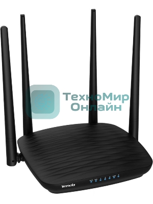 Маршрутизатор Tenda AC5 1200Mbps 11AC wave2Router, MU-MIMO,1Ghz CPU，4X5dbi Antennas, 1X100Mbps WAN, 3x100Mbps LAN,WiFi On/Off Switch,Universal Rep