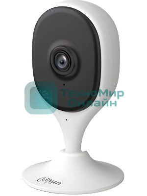 Компактная IP-видеокамера Dahua DH-IPC-C3AP-0280B с Wi-Fi 2.4ГГц 3Мп, 1/3.2” CMOS, объектив 2.8мм, обнаружение людей, ИК 10м, микрофон, динамик