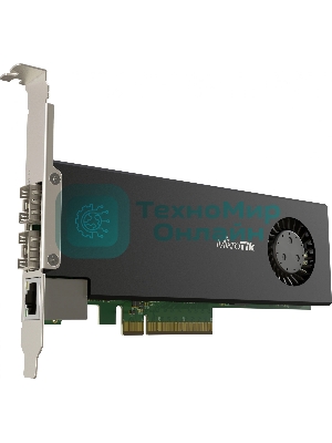 Сетевая карта MikroTik Cloud Core Router 2004-1G-2XS-PCIe network interface card with quad-core ARMv8 64-bit AL32400 CPU, 4GB RAM, 2x25G SFP28 cages, 1xGbit LAN, RouterOS L6