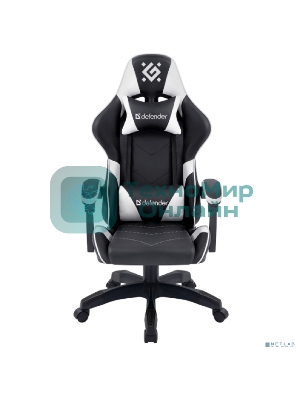 Кресло игровое Defender Companion черный/белый, класс 3, металл, PU