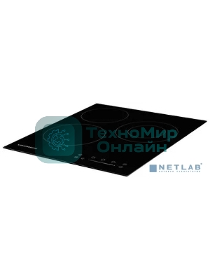 Электрическая варочная панель Kuppersberg ECS 402/ширина 45 см, 3 зоны ускоренного нагрева HI-Light, 1 зона с двойным расширением, сенсорное управление+слайдер, 4 цифровых дисплея, 9 уровней мощности, автоотключение, защита от перелива, защита от детей, индикаторы остаточного тепла, таймер, Stop & Go, черный/прямой край