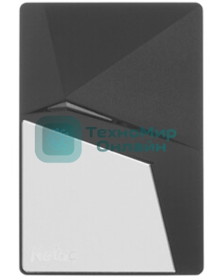 Внешний SSD Netac Z7S, 120 Gb, USB 3.2 Gen 2 Type-C, R/W 550/480, черный