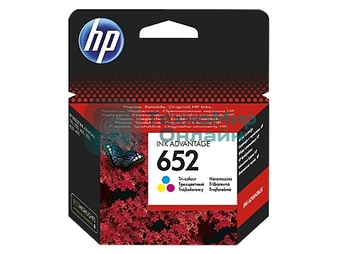 Картридж струйный HP 652 F6V24AE многоцветный, 200 стр., для HP DJ IA 1115/2135/3635/4535/3835/4675
