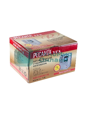 Стабилизаторы напряжения Ресанта АСН-5 000 Н/1-Ц 63/6/16 Стабилизатор Lux 220В±8%, Габариты 260х155х310, Вес 8кг