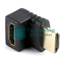 Переходник HDMI-HDMI Cablexpert A-HDMI270-FML, 19F/19M, угловой соединитель 270 градусов, золотые разъемы, пакет