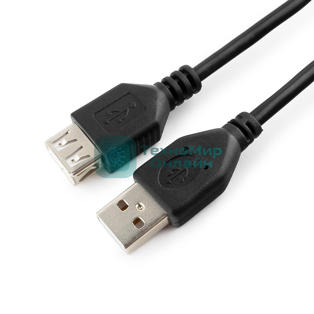 Кабель Gembird PRO USB 2.0 удлинительный 4.5м AM/AF позол.конт., фер.кол., пакет