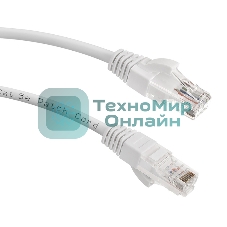 Патч-корд LANMASTER LAN-PC45/U5E-5.0-WH вилка RJ-45-вилка RJ-45 cat.5е 5м белый LSZH (уп.:1шт)