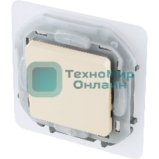 Переключатель IP44 10AX 250 В слоновая кость