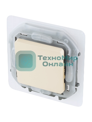 Переключатель IP44 10AX 250 В слоновая кость