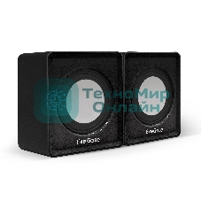 Акустическая система 2.0 ExeGate EX287057RUS Disco 140 Black (питание USB, 2х3Вт (6Вт RMS), 100-20000Гц, черный)