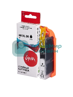 Картридж струйный Sakura 2047C001 (481XL Black) для Canon, черный, 12 мл., 2280 к.