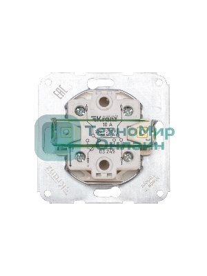 Переключатель Kranz DEA 1кл перекрест. с/у 10А мех. бежевый (1/10/120)