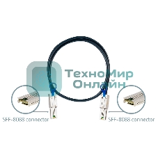 Кабель SAS для QNAP CAB-SAS10M-8088 Кабель mini SAS (SFF-8088), 1 метр