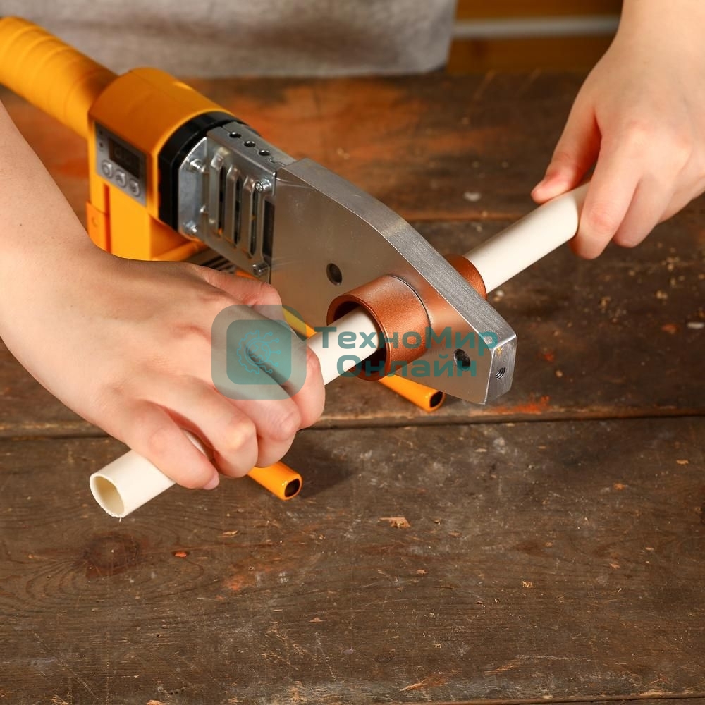 Сварочный аппарат для пластиковых труб Deko PPWM2100W LCD раструбная 2.1кВт (кейс в комплекте)