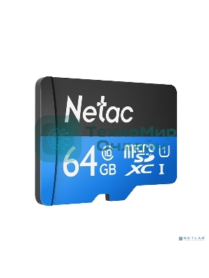 Флеш карта microSDHC 64Gb Netac P500 NT02P500STN-064G-S (без SD адаптера) 80Mb/s