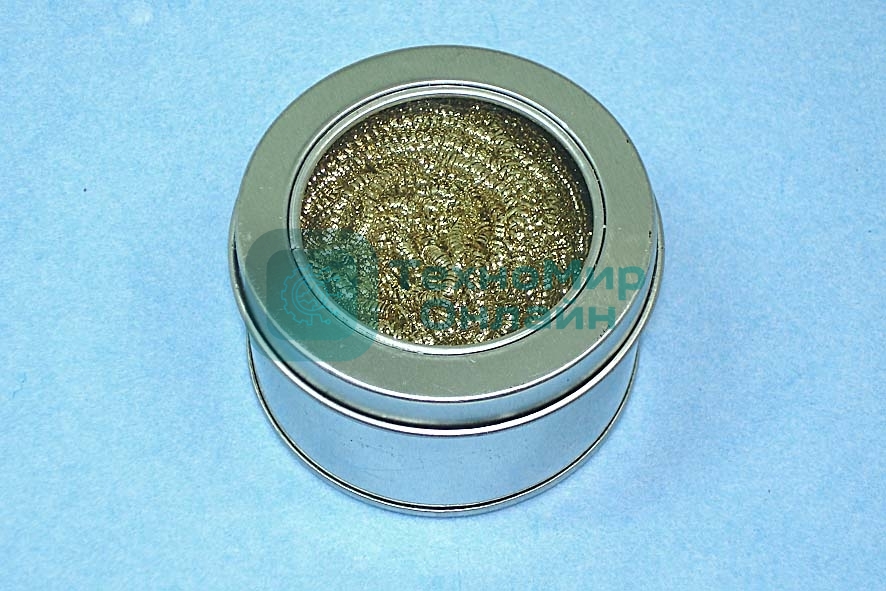 Стружка для чистки паяльных жал в банке