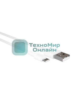 Дата-кабель MORE CHOICE (4620202555083) K87ia 2м USB 3.0A PD 27W для Lightning ng 8-pin Type-C - 2м, белый