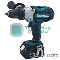 Дрель Makita DDF451RFE аккумуляторная DDF451RFE 18В,2х3Ач Li-ion,БЗП-13мм,0-300\600\1700об\м,80\40Нм,2.1кг,чем