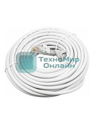 Патч-корд LANMASTER LAN-PC45/U5E-5.0-WH вилка RJ-45-вилка RJ-45 cat.5е 5м белый LSZH (уп.:1шт)