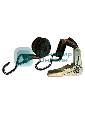 Ремень багажный с крюками, SPARTA 5 м, храповой механизм Automatic 543385
