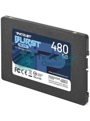 Накопитель SSD Patriot Burst Elite, 480Gb, SATA, 2.5