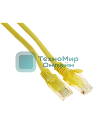 Патч-корд Premier PP12-2M/Y 1000Gbит/с UTP 4 пары cat.5e CCA molded 2м желтый RJ-45 (m)-RJ-45 (m)
