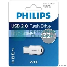 Флешка USB 32Gb PHILIPS WEE 2.0 32Gb, USB 2.0