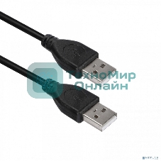 Кабель ACD-U2AAM-30L USB 2.0, A male - A male, ТТХ: (7/0.12BC+PE)*1P+(7/0.12BC+PE)*2C+7/0.12BC+AL+PVC OD4.0, синий, 3м
