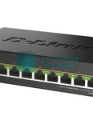Коммутатор D-Link DMS-108P/A1A, 8×2.5 Гбит/с, неуправляемый