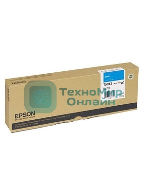 Картридж струйный Epson T5912 (C13T591200) голубой (700 мл) для I/C SP-11880