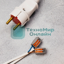 Универсальная клемма Rexant 2-проводная, серая (0,08-2,5/4 мм²) (50 шт./уп.)