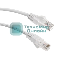 Патч-корд LANMASTER UTP LAN-PC45/U5E-1.0-WH вилка RJ-45-вилка RJ-45 cat.5е 1м белый LSZH (уп.:1шт)