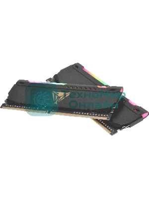 Оперативная память Patriot Viper Steel, DDR4, 32GB (2x16GB), 3600MHz, CL20, DIMM, с радиатором, RGB, черный