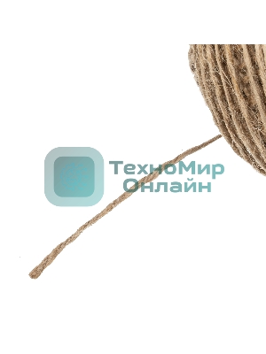 Шпагат джутовый Сибртех 1 мм, L 140 м, 2-ниточный,