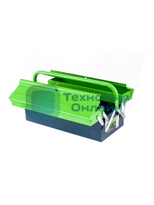 Ящик для инструмента Сибртех 430х200х160 мм, три секции, металлический