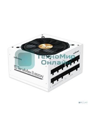 Блок питания Zalman ZM850-TMX2, 850W, 850Вт, 120мм, 80 PLUS Gold, модульный, белый